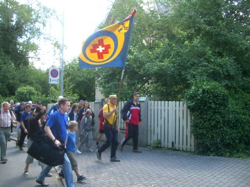 Auf dem Weg zum Festgelände