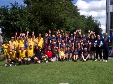 Komplette Turndelegation vor dem Wettkampfstart