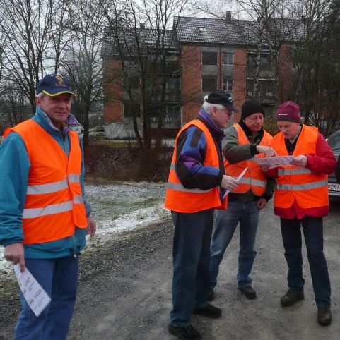 Studium des Routenplans