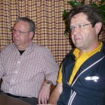 Auch diese beiden wärmen sich auf für den Ernstfall