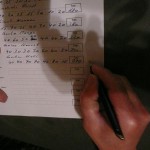 Zahlenschreiben mit Stil, mit Füllfeder