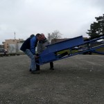 Das Verschieben des Förderbandes ist ein Chrampf